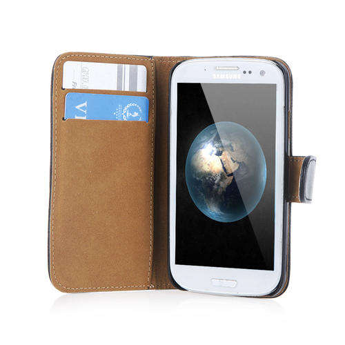 Elegant Artificial Leather Flip Case Cover stand holder for Samsung Galaxy S4