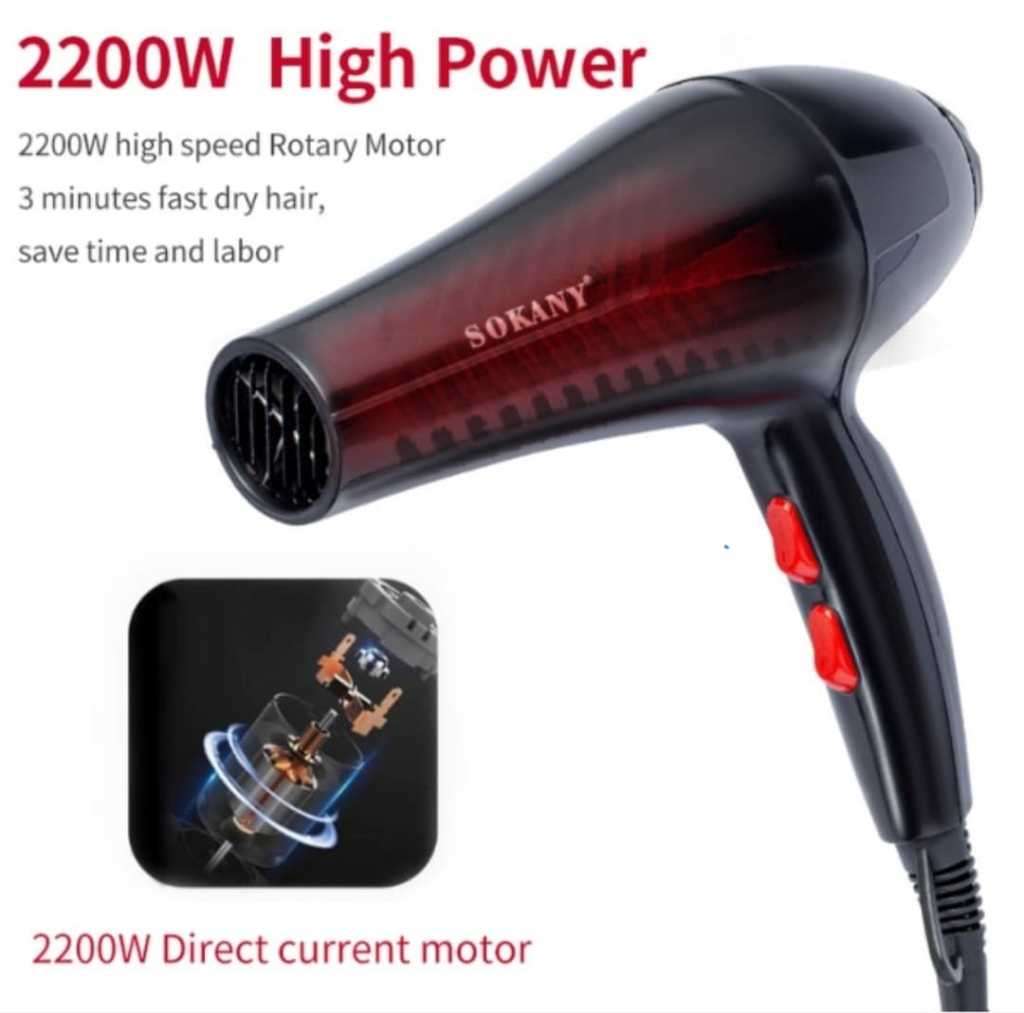 2200W Sokany Professional Hair Dryer