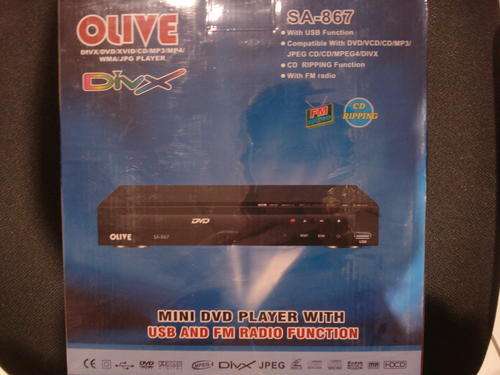 BRAND NEW OLIVE DVD PLAYER WITH USB AND FM RADIO FUNCTION!!! SEALED IN BOX!!