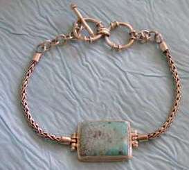 ** New Genuine 925 Sterling Silver Turquoise Bracelet **