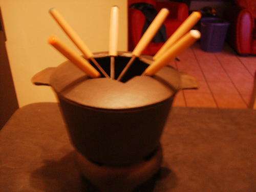 Cast Iron Fondue Set