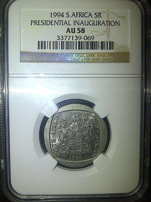 ##1994 Presidential Inauguration R5 Coin - AU58 ##