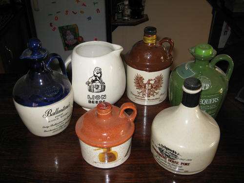 Ceramic Water and Whiskey Jugs