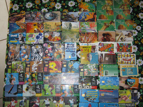 Collection of phone cards