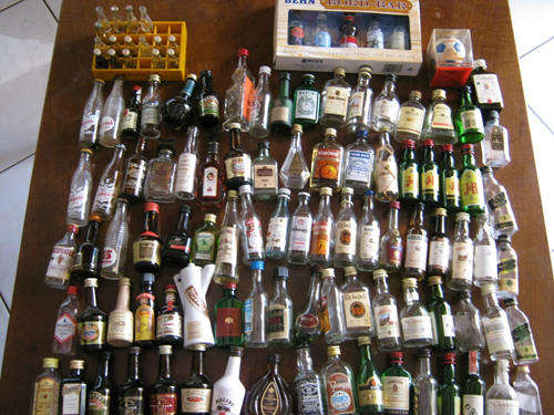 Miniature bottle collection