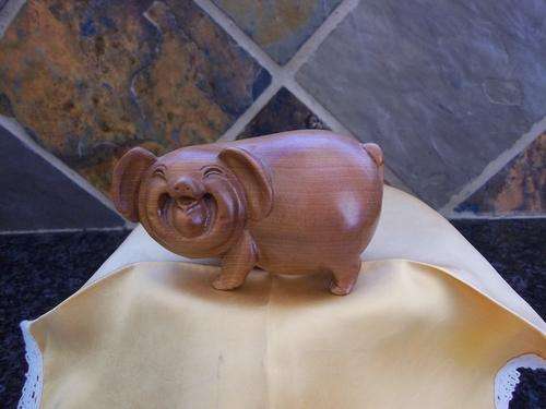 WOODEN PIG