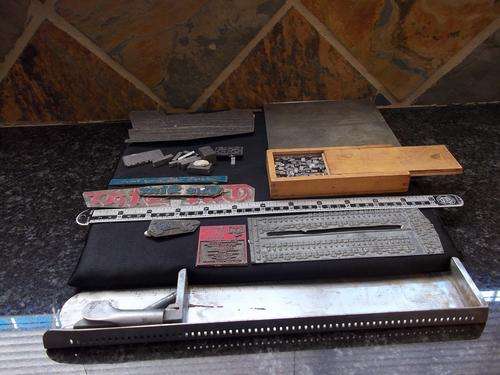 LOTS OF PRINTERS EQUIPMENT FROM DAYS GONE BY.