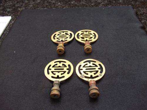 4 BRASS FINEALS
