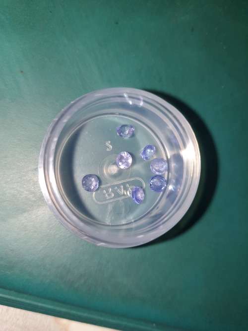 0.20ct SPARKLING Natural Tanzanite - Round cut. Amazing Ravishing Colour