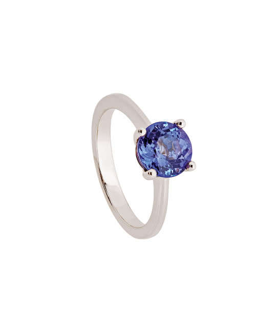0.20ct SPARKLING Natural Tanzanite - Round cut. Amazing Ravishing Colour