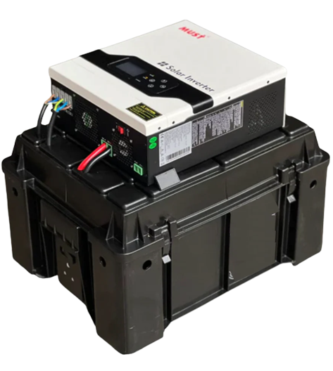 3000VA / 3000W SOLAR READY MPPT HYBRID INVERTER TROLLEY + 2X 120AH DEEP CYCLE GEL BATTERY