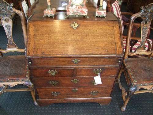 Georgian English Oak Bureau circa 1820