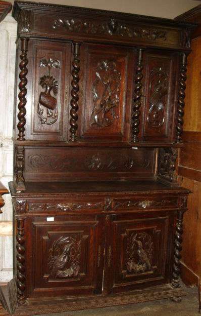 French Oak Barley Twist Buffet