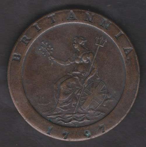 1797 South Africa Copper Penny - Jan van Riebeeck Britannia Replica
