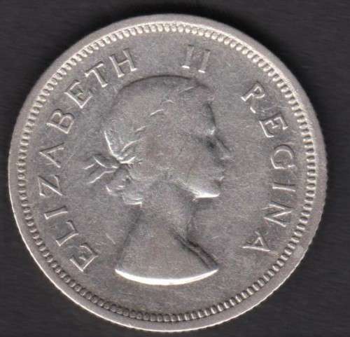 1955 1 Shilling 50% silver