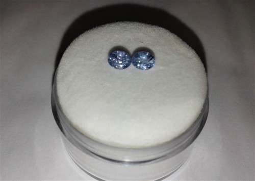 TANZANITE OVAL FACETS PAIR -  0.40tcw