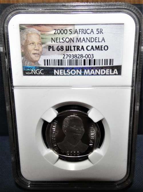 2000 RARE MANDELA R5 PL 68 UC (only 8 with this grade and none higher)