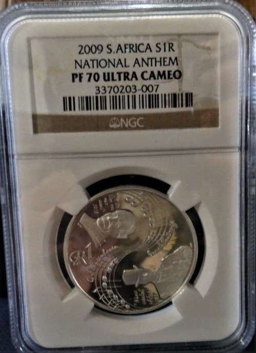 2009 South Africa National Anthem R1 PF70 UC