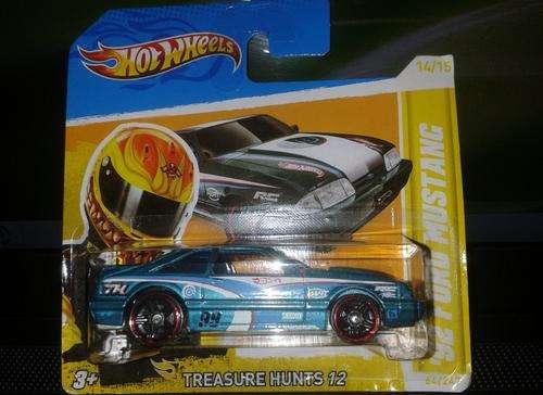 Hot Wheels '92 Ford Mustang Treasure Hunt (Short Card )