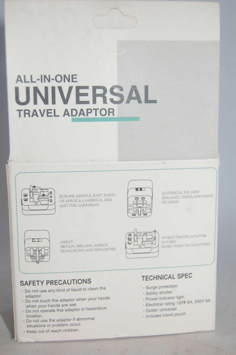 UNIVERSAL TRAVEL PLUG ADAPTER