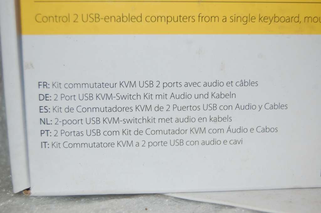 MADE BY STARTECH.COM A 2 PORT USB KVM SWITCH KIT INCLUDING AUDIO AND CABLES