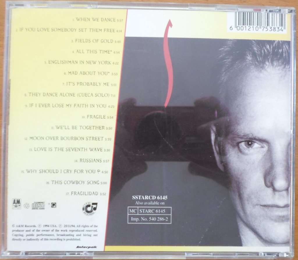 Sting - Fields of Gold (The Best of Sting 1984 - 1994)
