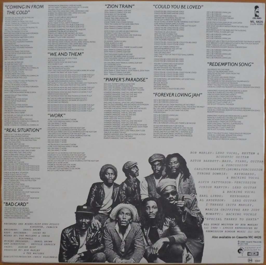 Bob Marley & The Wailers - Natty Dread