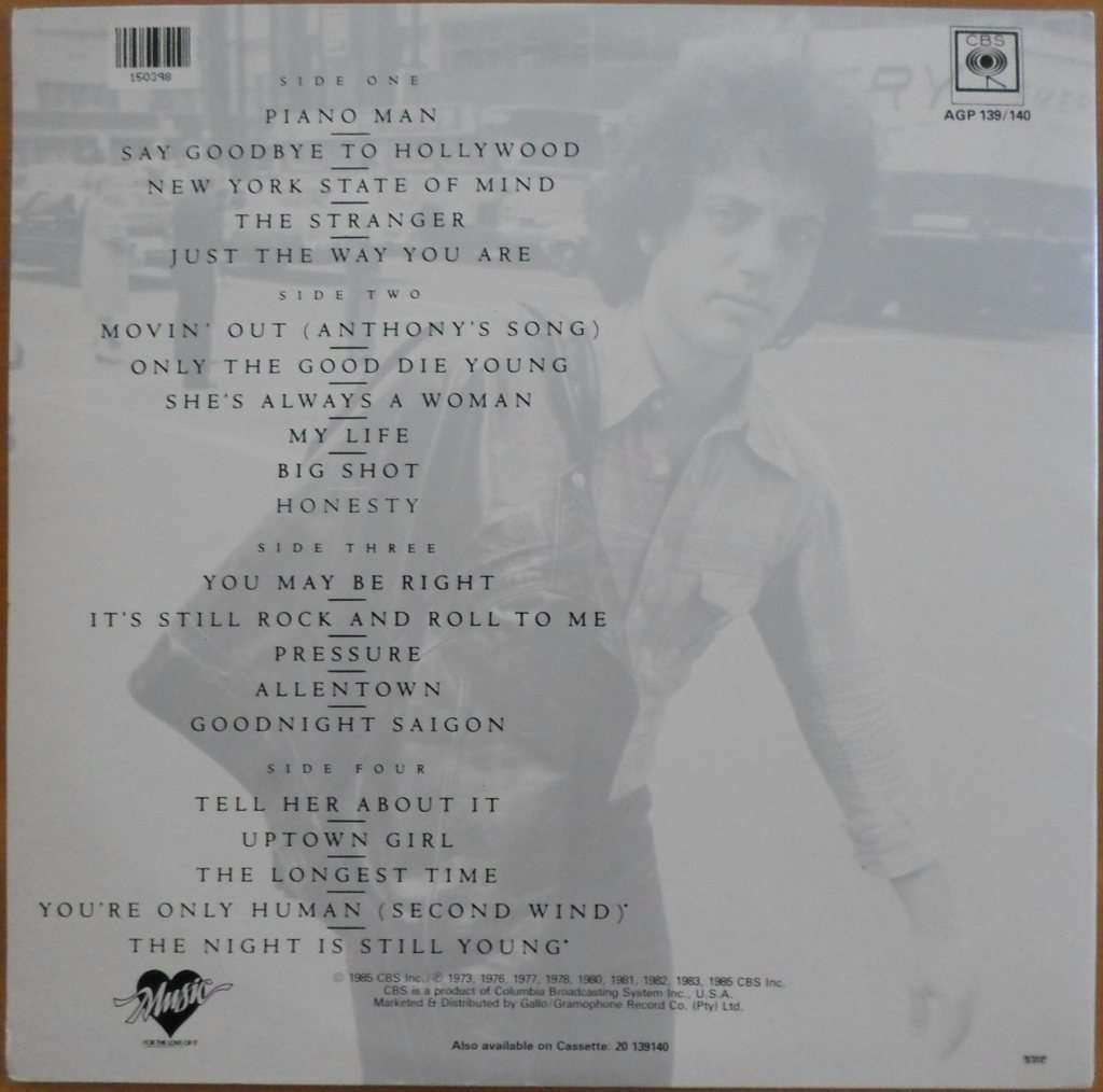 Billy Joel - Greatest Hits Volume I & Volume II