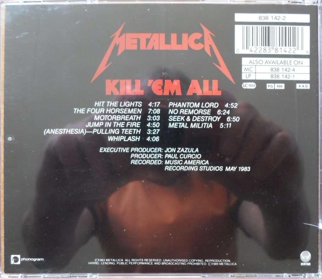 Metallica - Kill `Em All