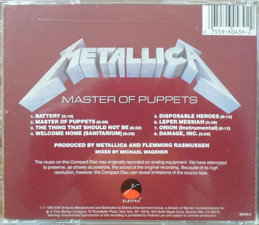 Metallica - Master of Puppets