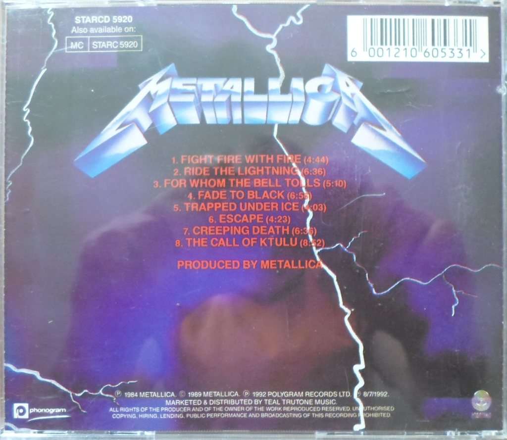 Metallica - Ride the Lightning