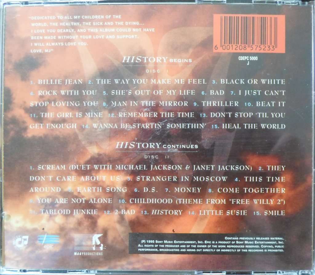 Michael Jackson - HIStory (Past, Present and Future - Book 1)