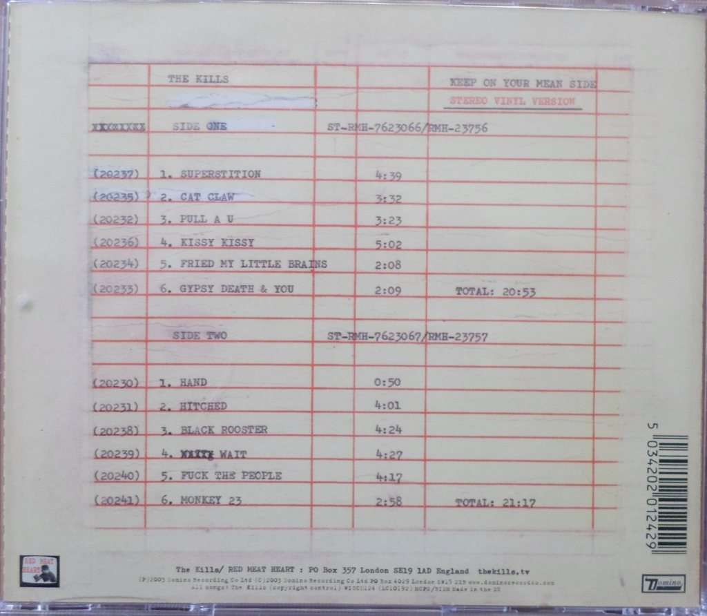 The Kills - Keep on Your Mean Side