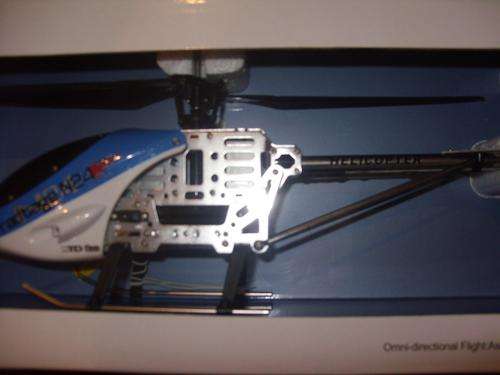 Large Blue 45cm Gyroscope Helicopter with GYRO -BLUE