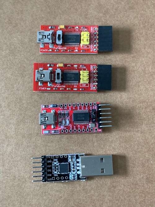 Variety of UART Serial adapters - Workshop Clearance Sale
