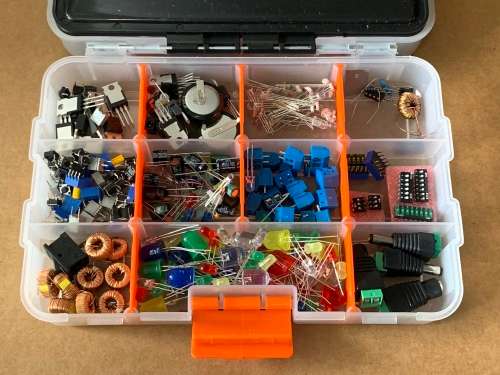 Nice case with selection of components - Workshop Clearance Sale