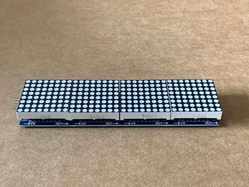 8 x 32 dot display for microcontrollers (red) - Workshop Clearance Sale