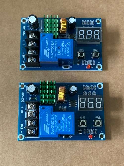 2 Programmable 12V DC battery chargers - Workshop Clearance Sale