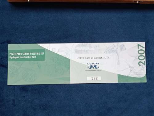 SILVER PROOF SET 2007 - KGALAGADI TRANSFRONTIER PARK ( Peace Park Series Prestige Set )