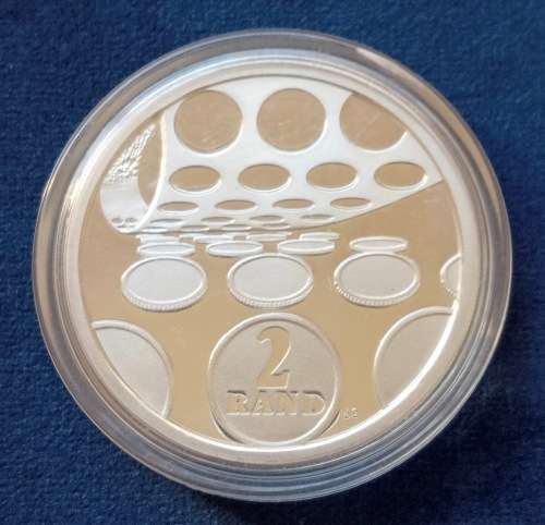 1992  S A SILVER PROOF R2 COIN - MINT TECHNOLOGY