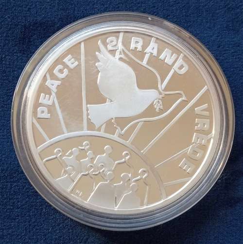 1993 R2 PROOF SILVER S A COIN - PEACE