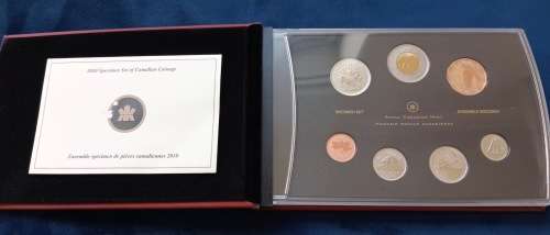 Royal Canadian Mint 2010 Specimen Coinage Set - Northern Harrier the only Hawk in Canada