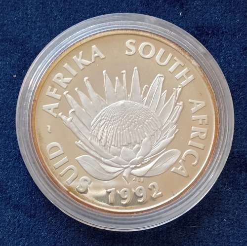 1992 SA PROOF SILVER R1 COIN - COINAGE