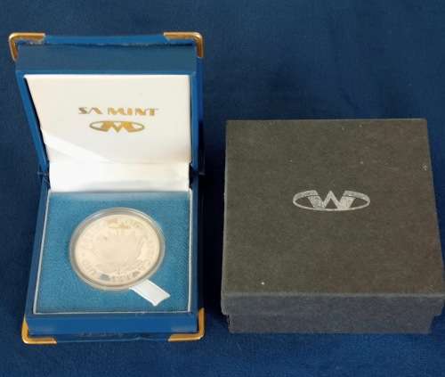 1992 SA PROOF SILVER R1 COIN - COINAGE