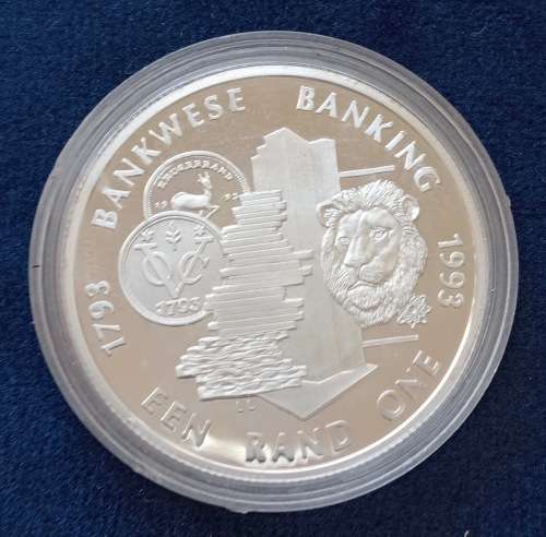 1993 - R1 SILVER PROOF COIN - BANKING