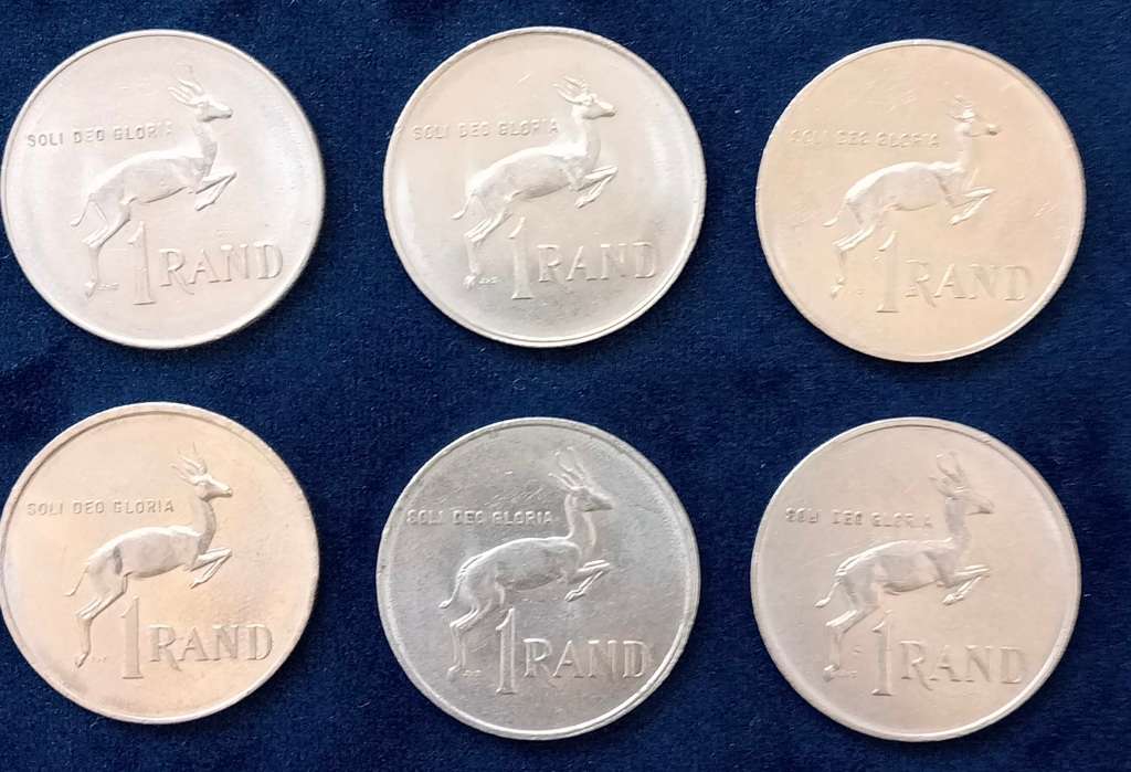 R1 SET OF SIX 1977, 1978, 1979, 1982, 1987 & 1988