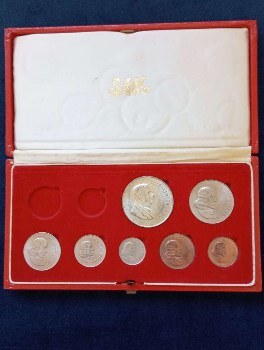1967 Short Proof set in long box - in SAM Red box