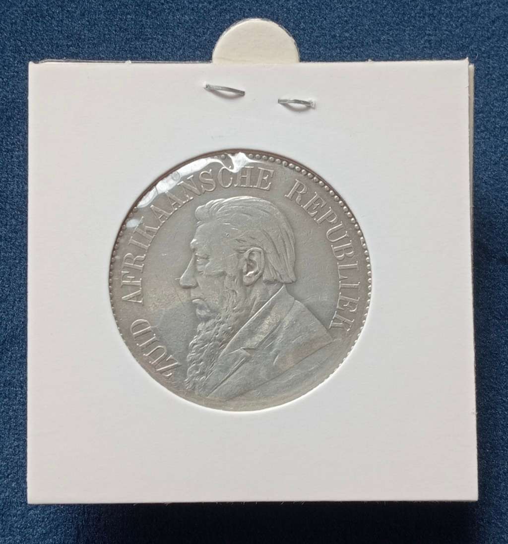 ZAR 1896  SILVER TWO AND HALF SHILLINGS - HALFCROWN