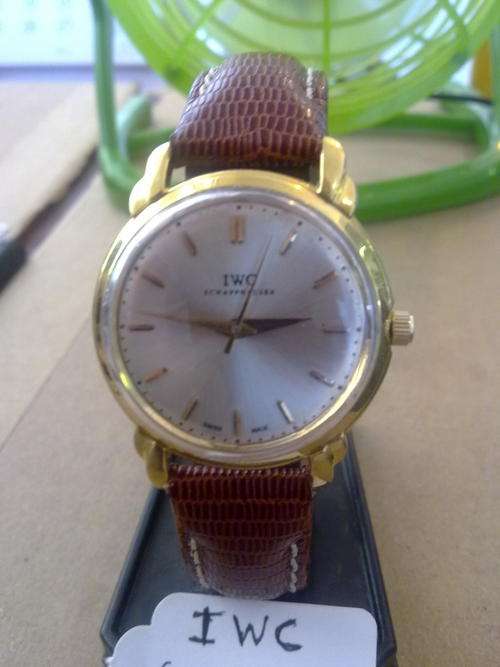 VINTAGE GUBELIN I.W.C.MOV.CAL.C89 FANCY LUGS SWISS MADE