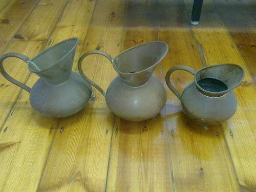 3 great Original De Klerk Copper jugs